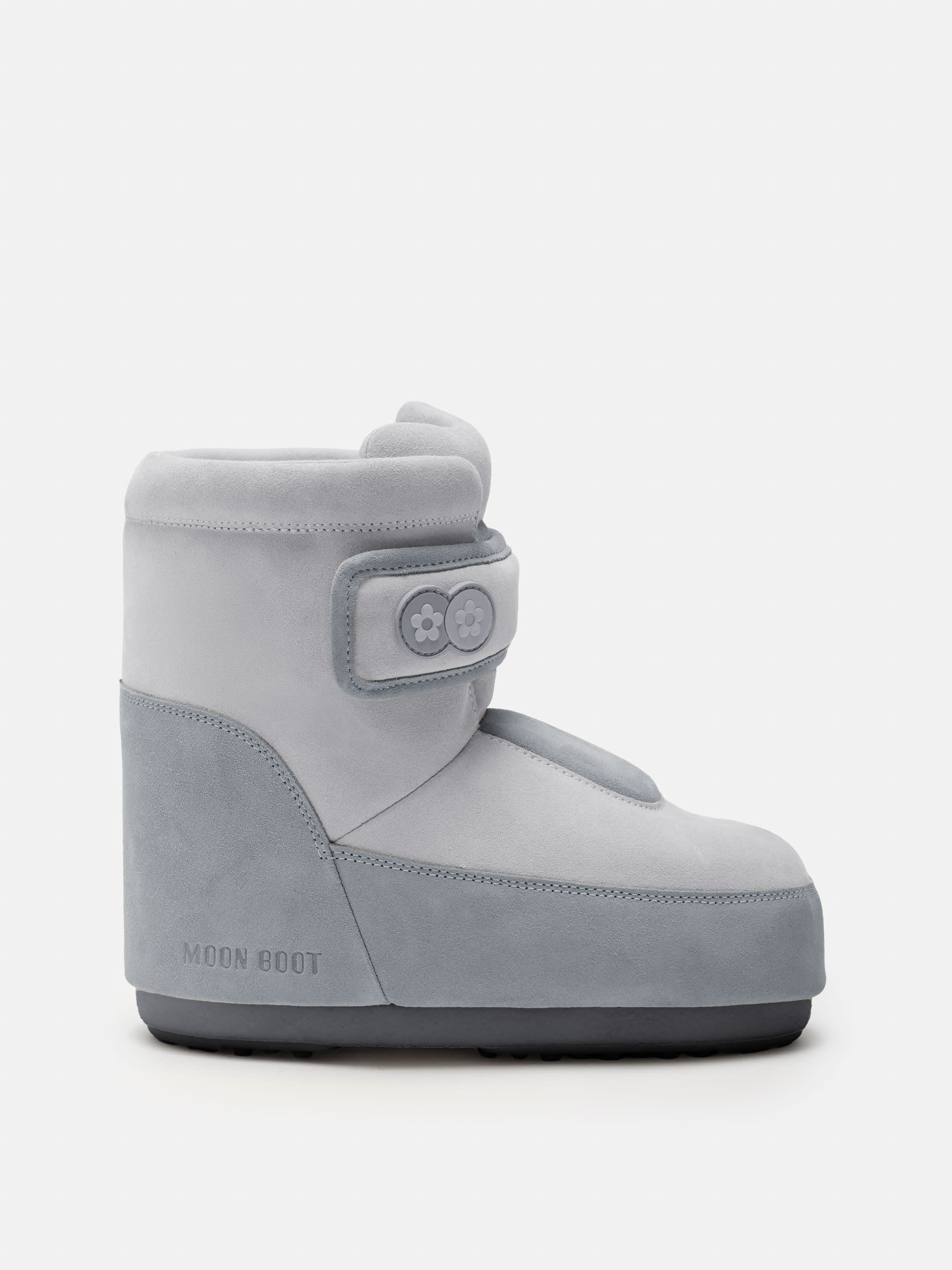 BOTAS ICON CON CORREA DE ANTE GRIS MOON BOOT X VANDYTHEPINK&reg;