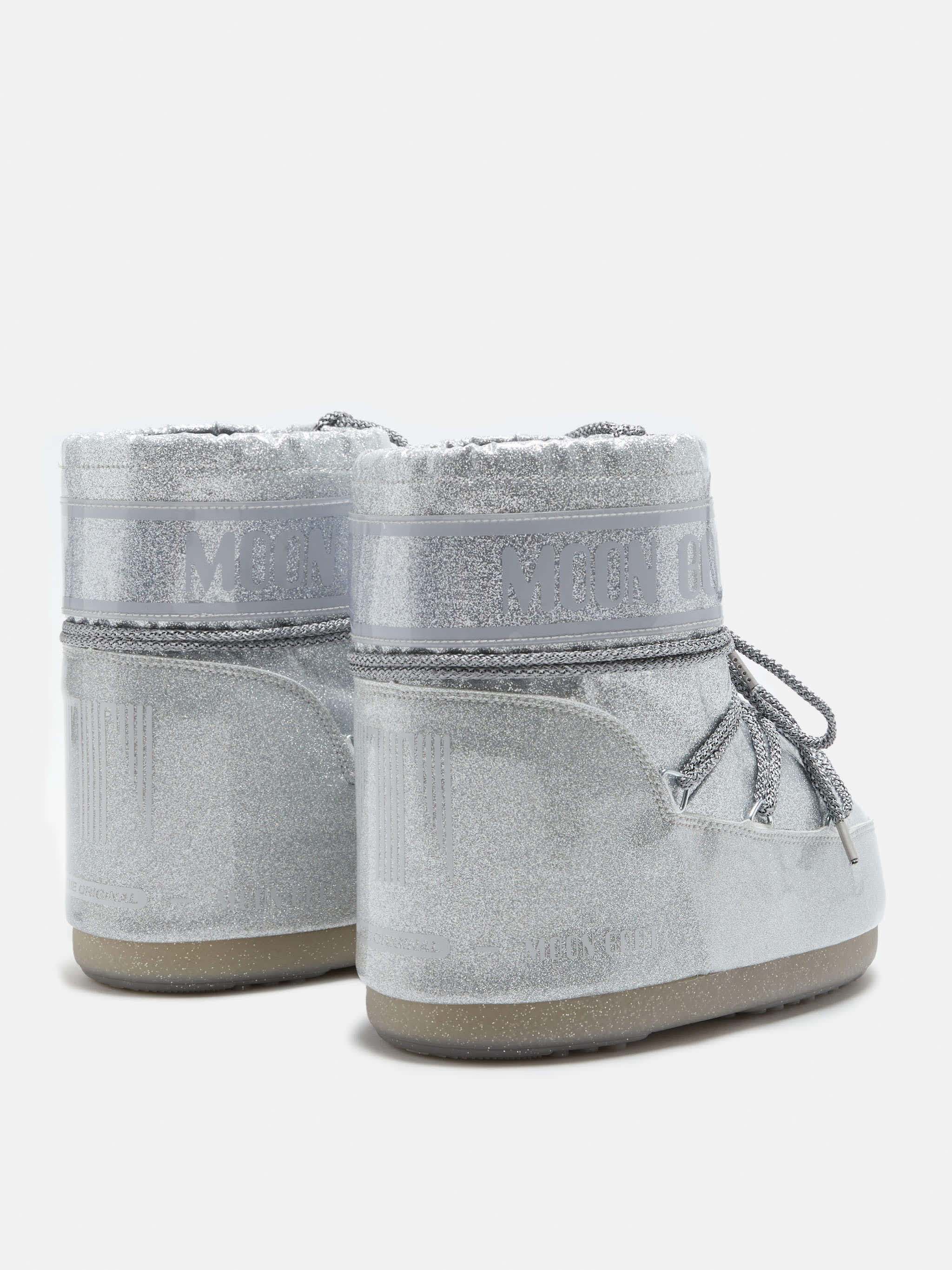 BOTAS ICON LOW GLITTER PLATEADO image number 2
