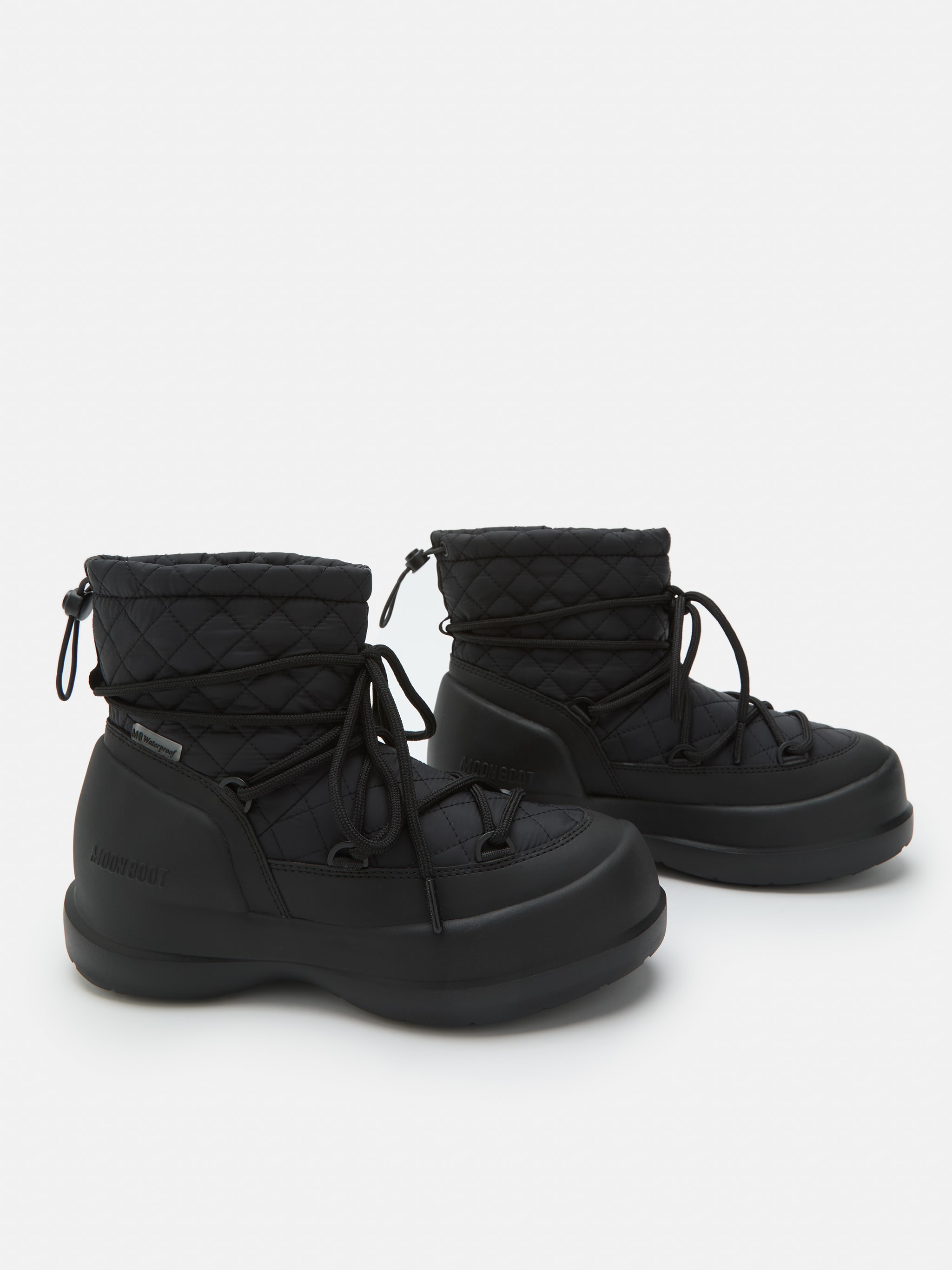 MEZZALUNA MID SCHWARZE GESTEPPTE STIEFEL image number 3