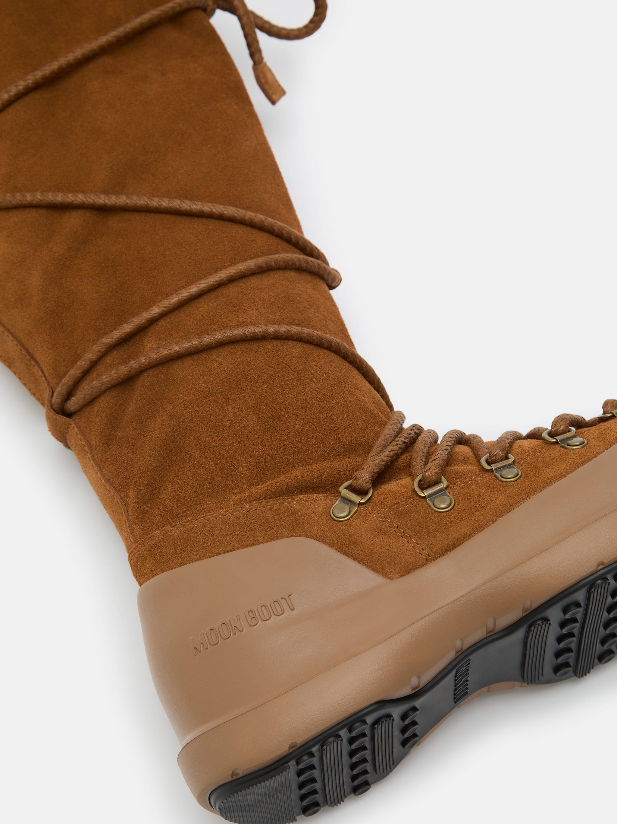 LUNA BROWN SUEDE EXTRA BOOTS image number 2