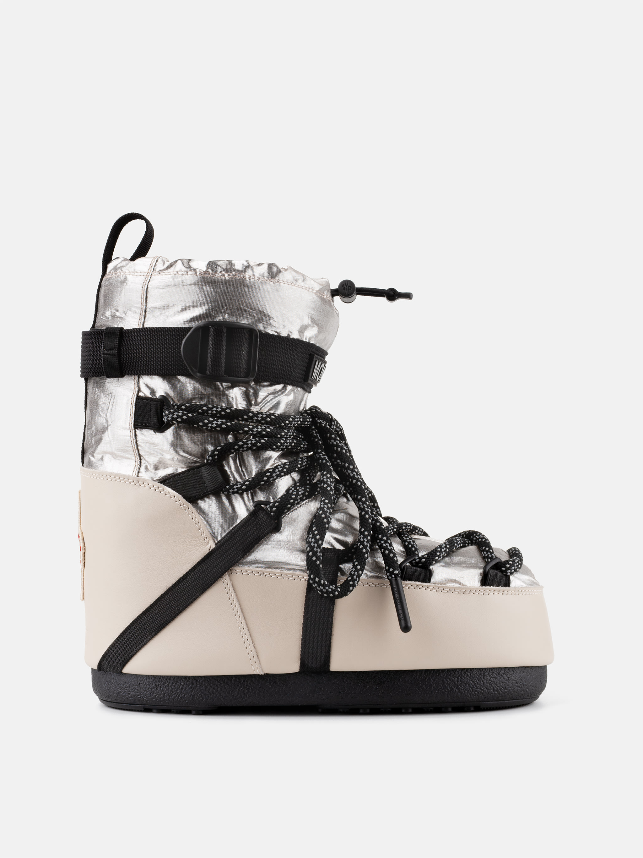 MOON BOOT X MONCLER GRENOBLE ICON LOW STIEFEL IN BLASSGOLD