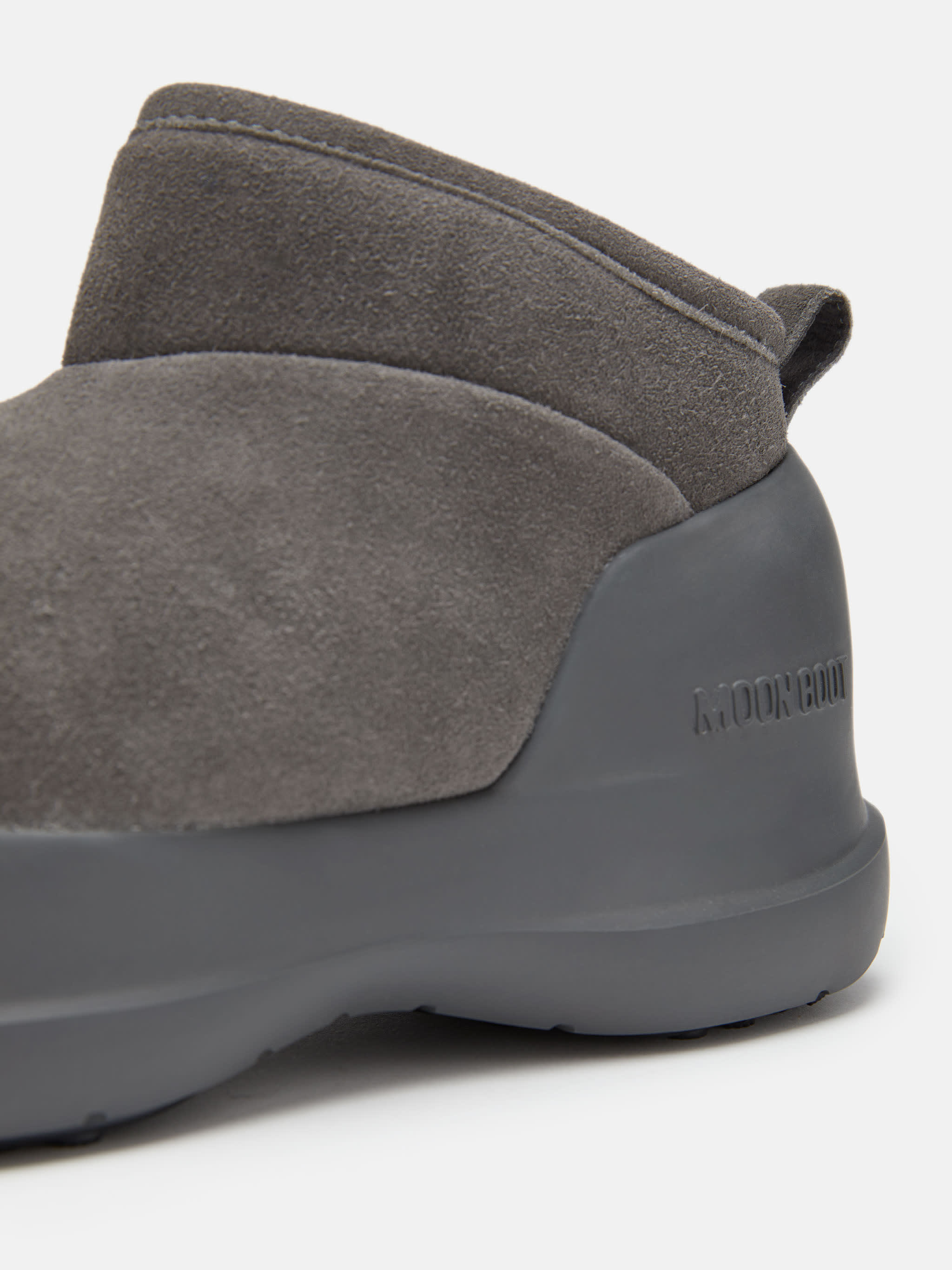 MEZZALUNA ANTHRACITE SUEDE LOW BOOTS image number 3