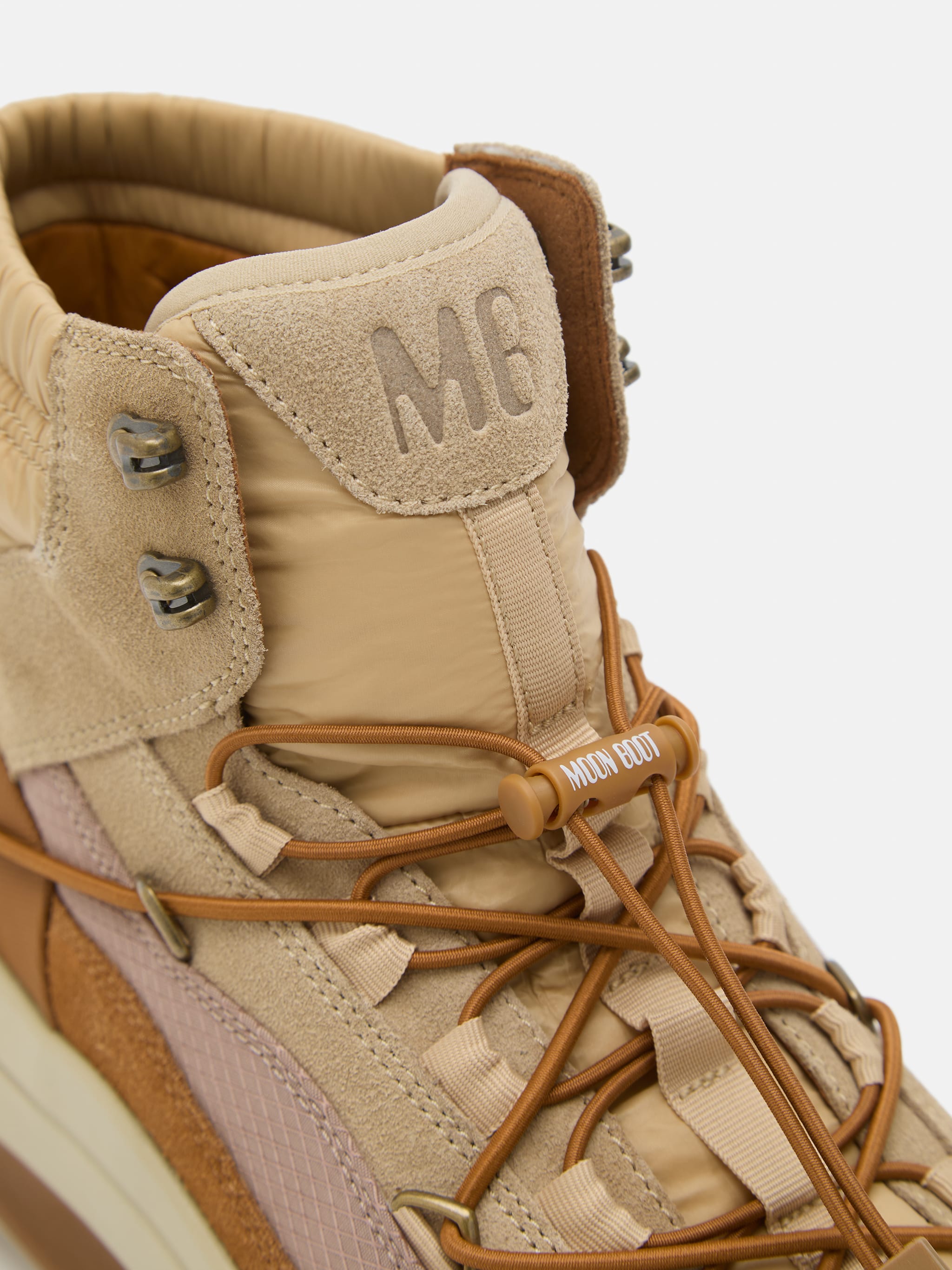 MOON247 BROWN XLACE MID SNEAKERS image number 2