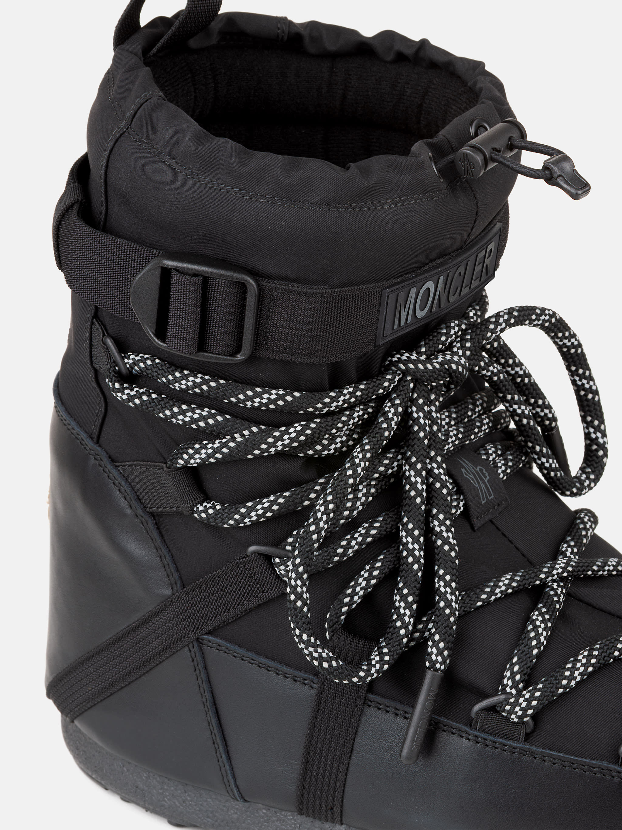 MOON BOOT X MONCLER GRENOBLE ICON LOW STIEFEL IN SCHWARZ image number 3