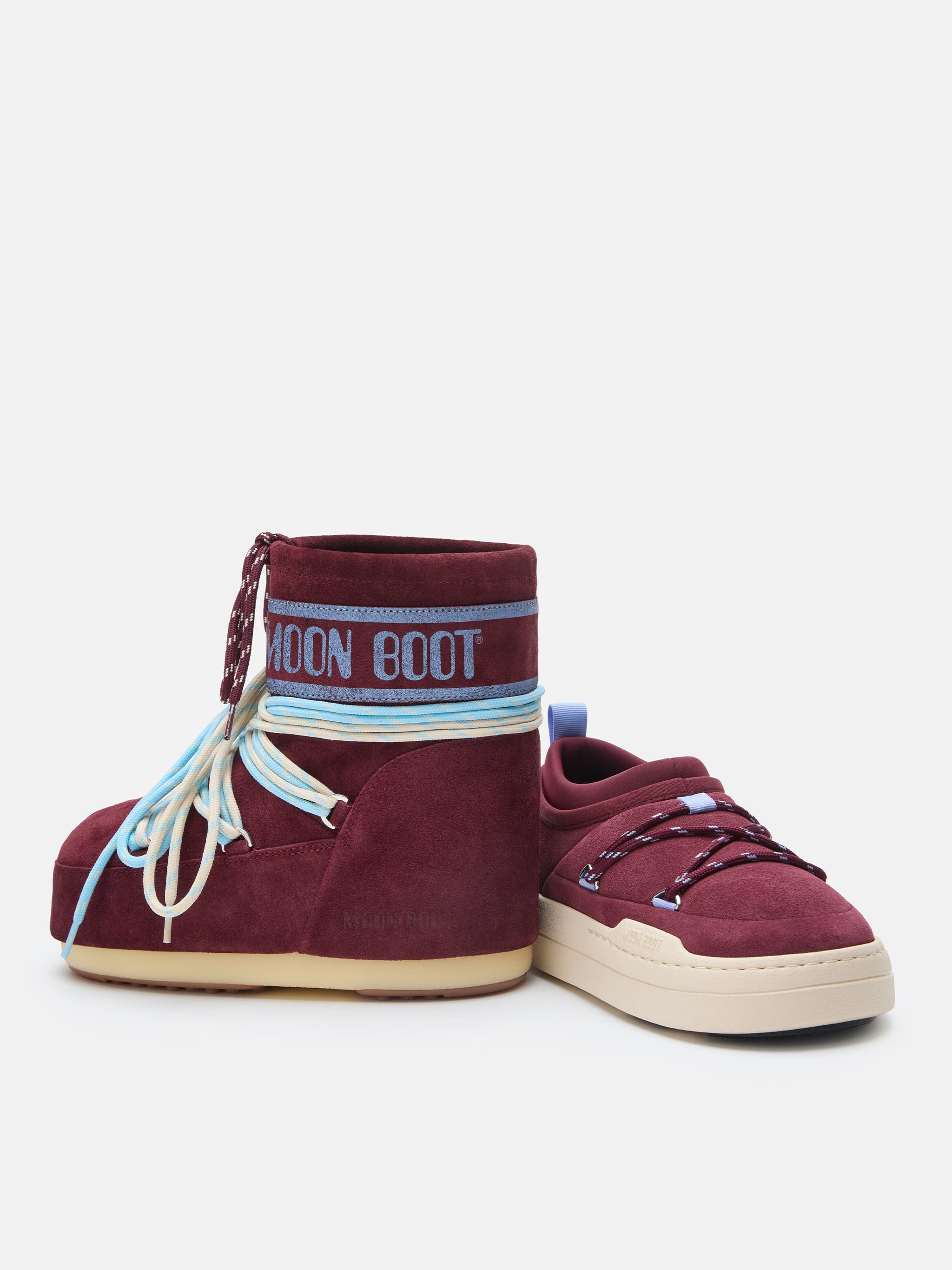 ICON LOW BORDEAUXROTE STIEFEL AUS VELOURSLEDER image number 4